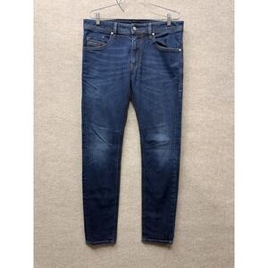 Diesel Thommer Jeans Mens 33x32 Blue Slim Skinny Stretch Denim Medium Wash